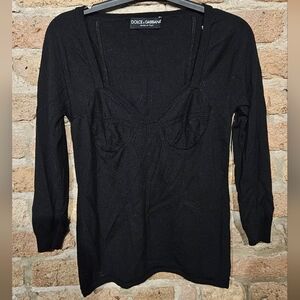 Dolce & Gabbana Elegant Black Blouse
